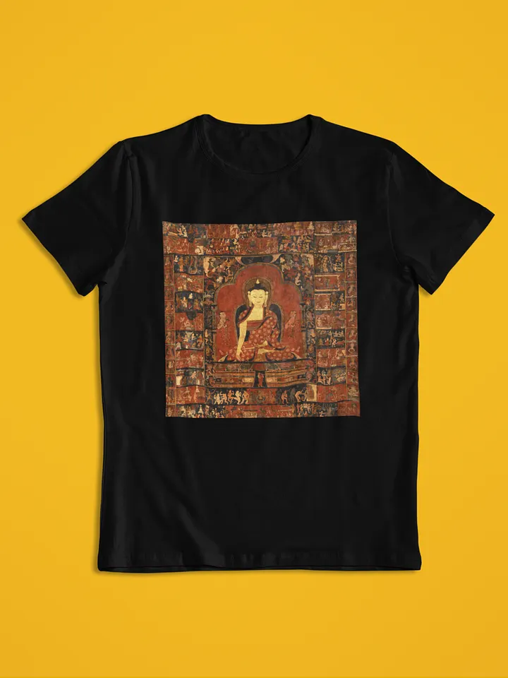 Life of the Buddha Traditional Buddhist Thangka Art Unisex T-Shirt product image (1)