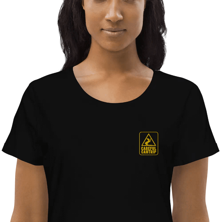 Careful Cantrip Embroidered Logo Fitted Tee product image (1)