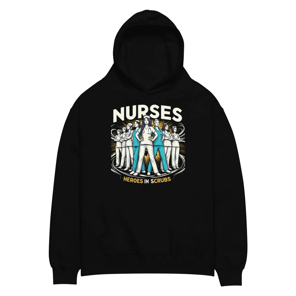 Nurses: Heroes in Scrubs Illustrated Hoodie product image (4)