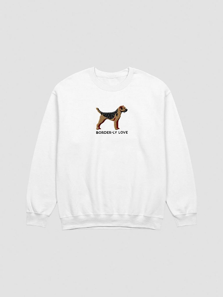 Border-ly Love Sweatshirt (Embroidered) of a Border Terrier(Black & Tan) product image (16)
