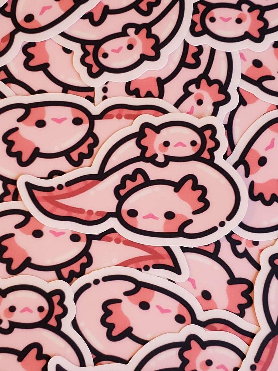 Axolotl Love Sticker product image (2)