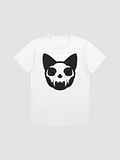 Cat Skull (Black on White - Gildan) product image (1)