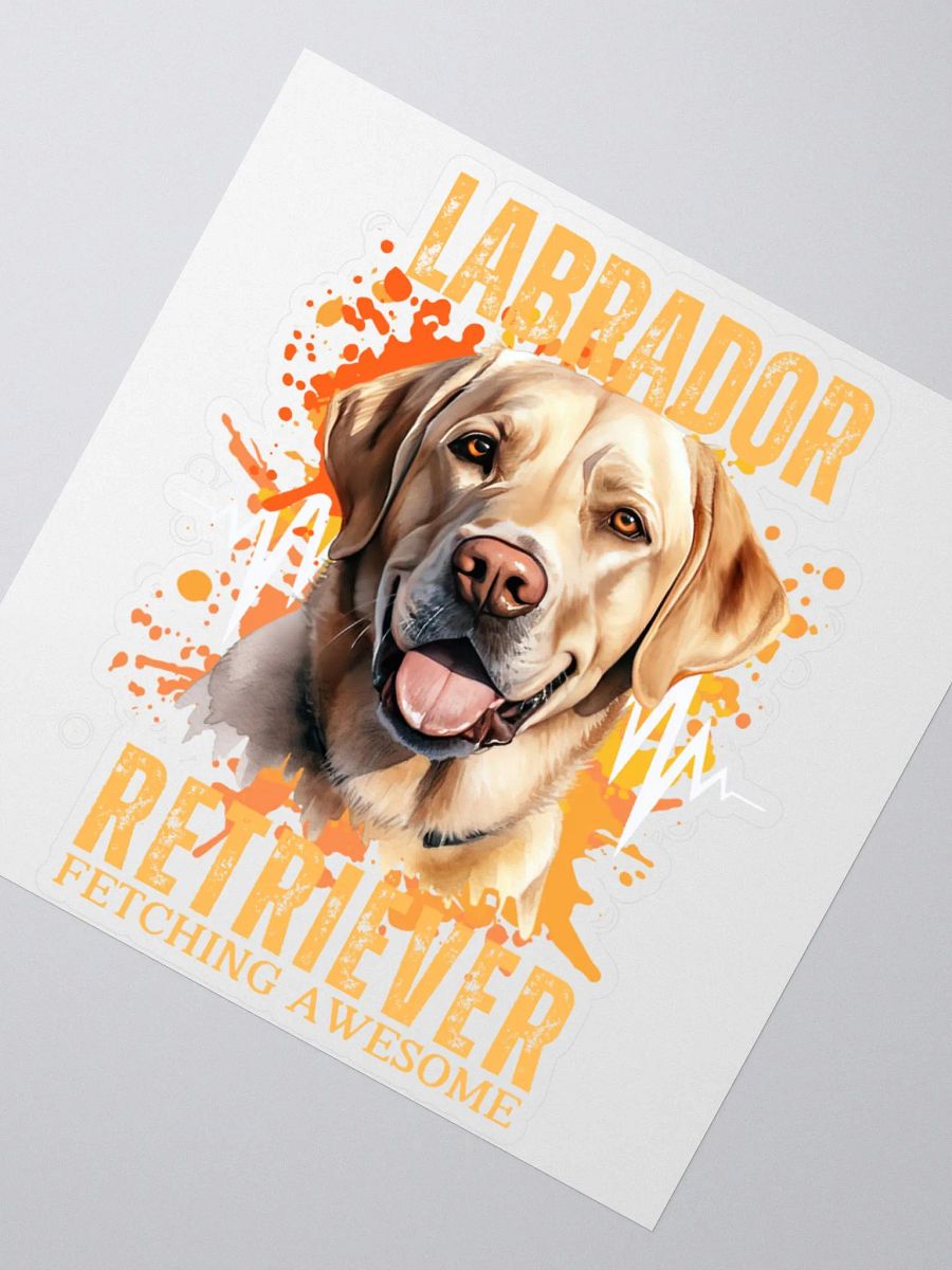 Labrador Retriever Fetching Awesome Stickers product image (4)
