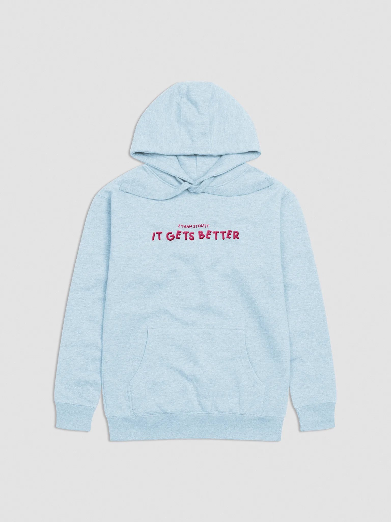 'It Gets Better' Embroidery Unisex Hoodie product image (1)