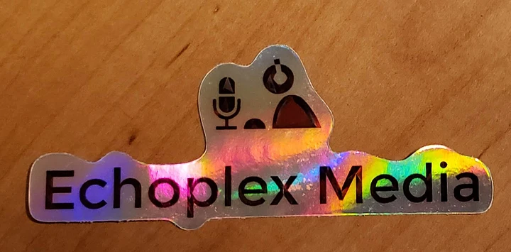 Echoplex Media Logo Iridescent Sticker product image (1)