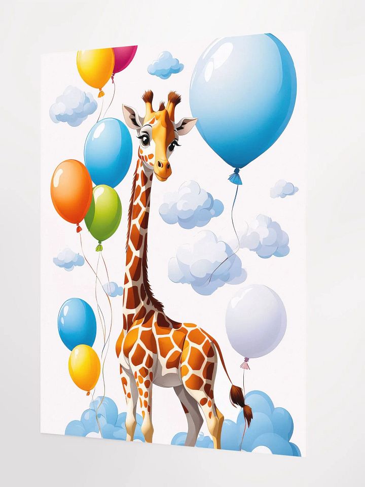 Baby Giraffe - Poster - Nursery-Kids Room - Medium Size 18x24 Inches product image (2)