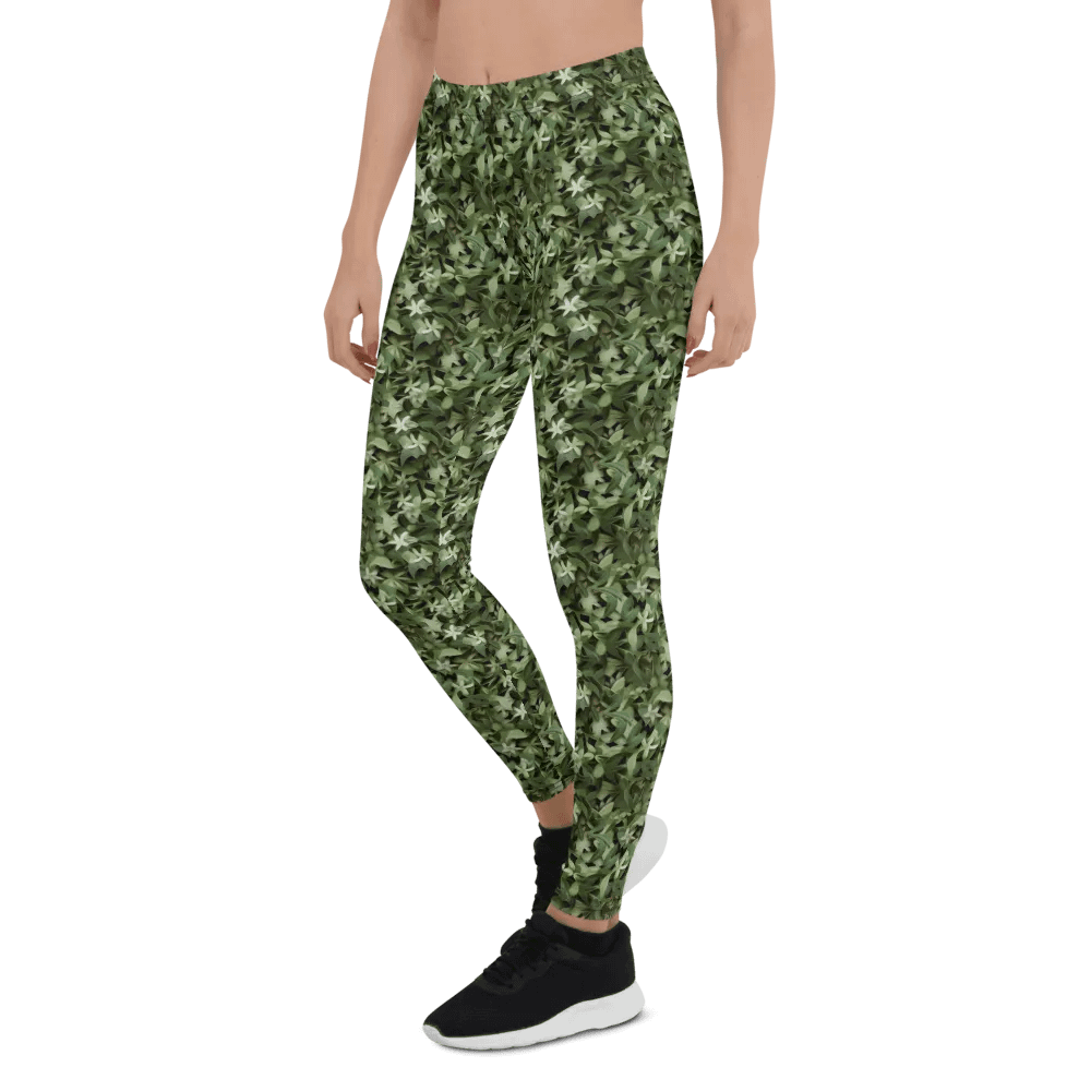 DARK GREEN CAMO PATTERN LEGGINGS product image (6)