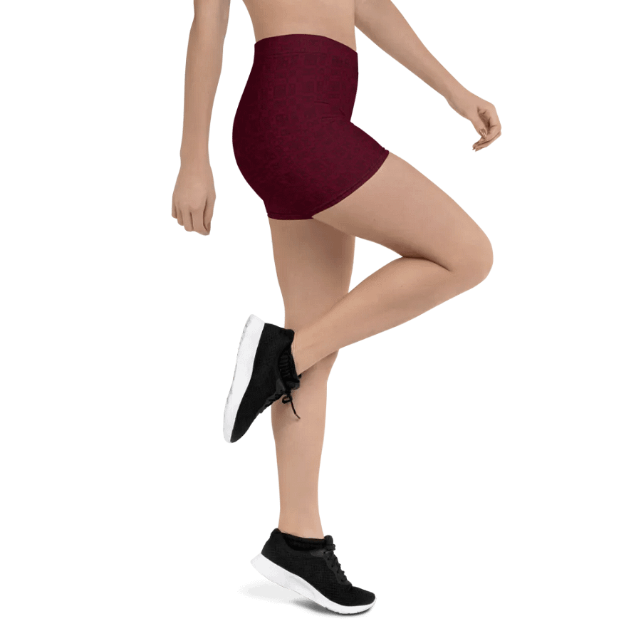 Yoga Shorts in Burgundy product image (11)