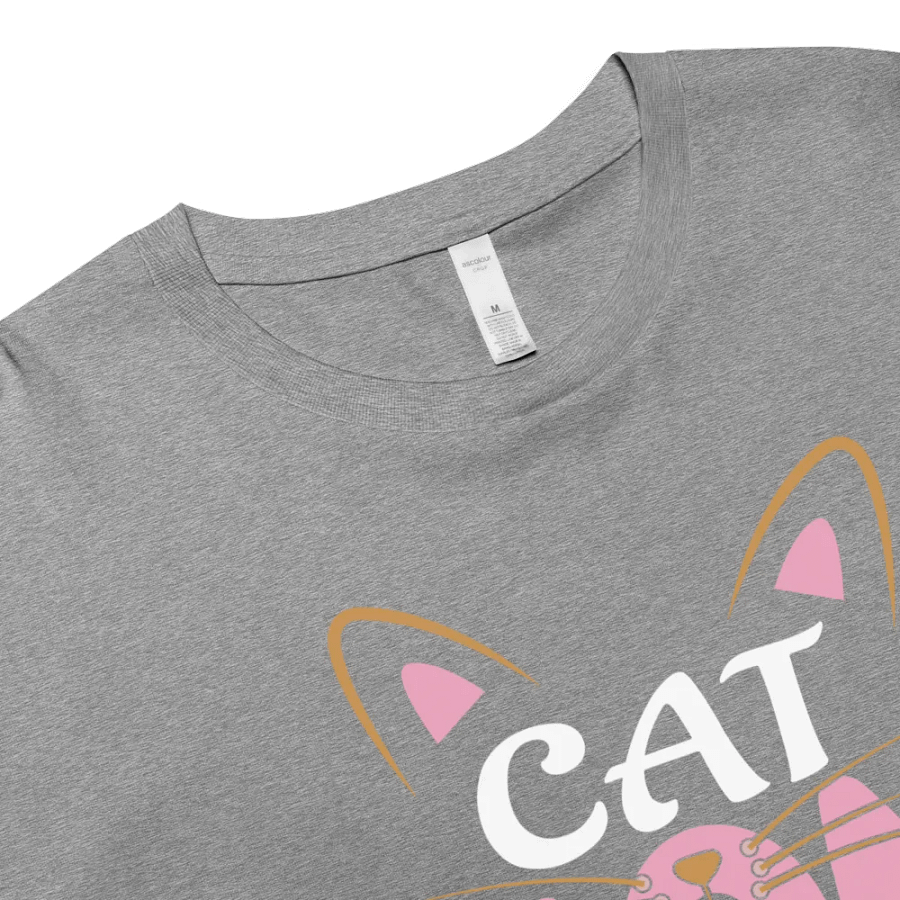Whiskered Cat Mom Crop Top product image (8)