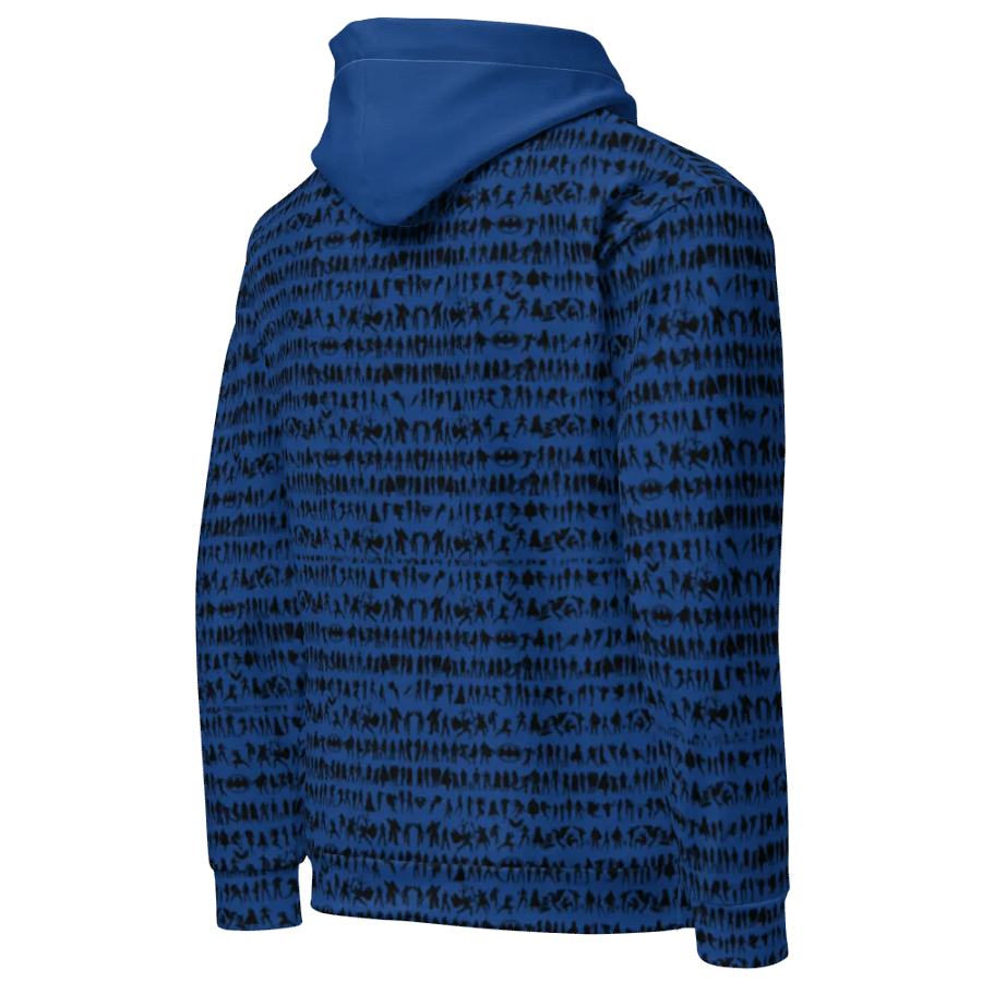 Sups Silhouette Symphony - Dark Cerulean | Unisex Hoodie product image (5)