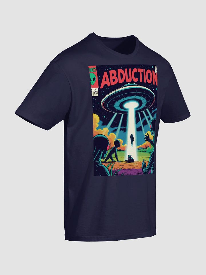 1970s Sci-Fi Comic T-Shirt – Retro Alien Abduction Art product image (10)