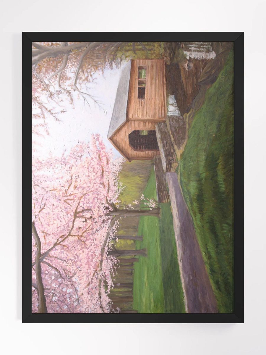 Cherry Blossom Bridge Framed Print product image (1)