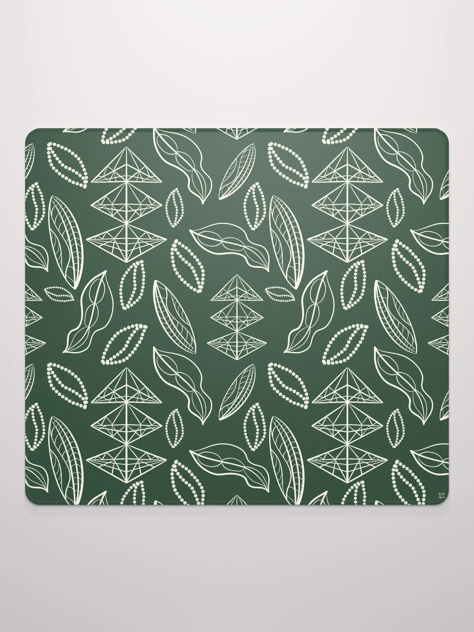 El Yunque Brew Bliss: Abstract Coffee Bean Tribal Gaming Mousepad product image (3)