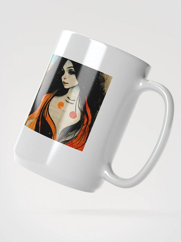 Starry Night Muse White Glossy Mug product image (2)
