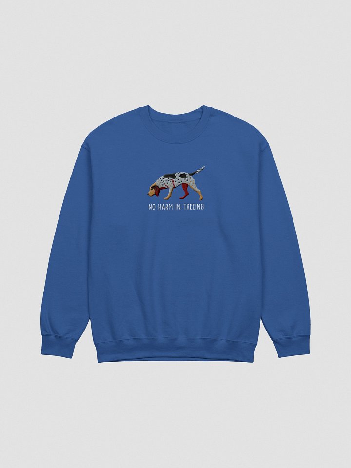 No Harm in Treeing Sweatshirt (Embroidered) of an American English Coonhound product image (7)