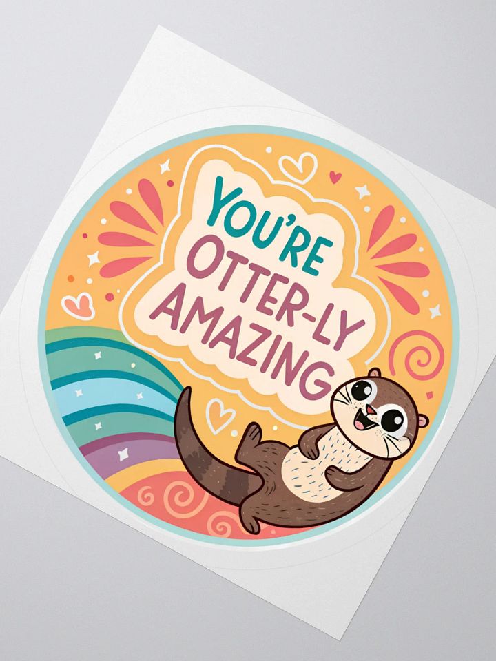 Otter-ly Amazing Kiss Cut Stickers product image (5)