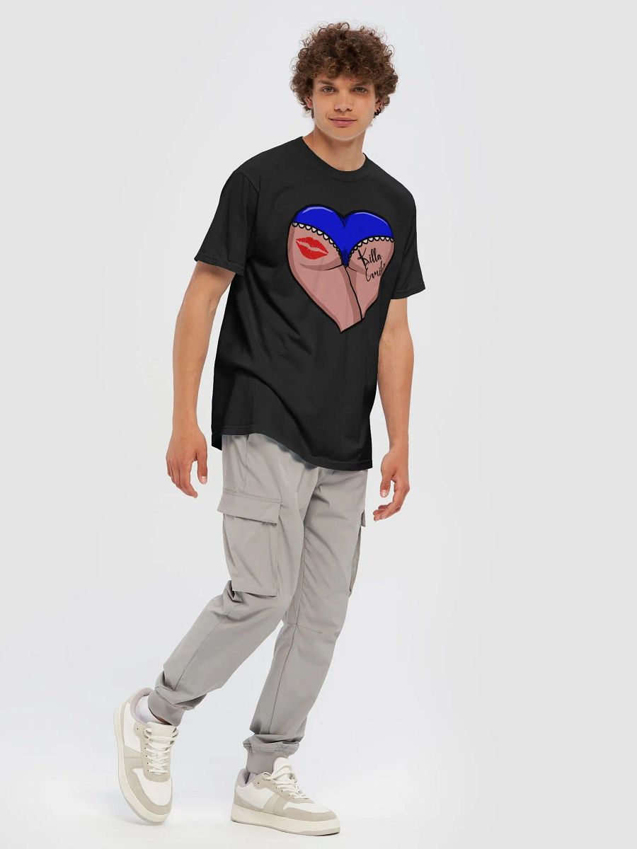 BLUE HEART BUTT CROP TEE product image (7)