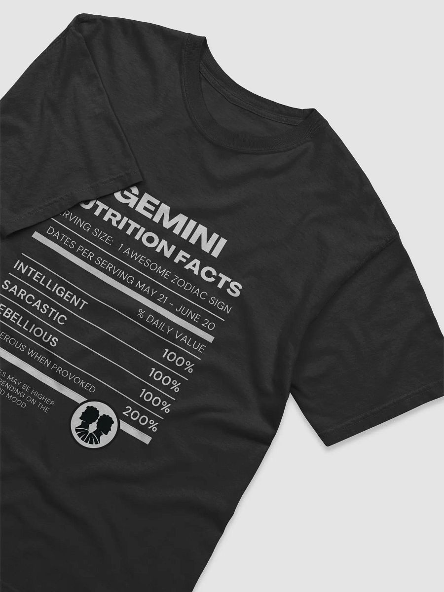 Gemini Nutrition Facts T-Shirt product image (4)