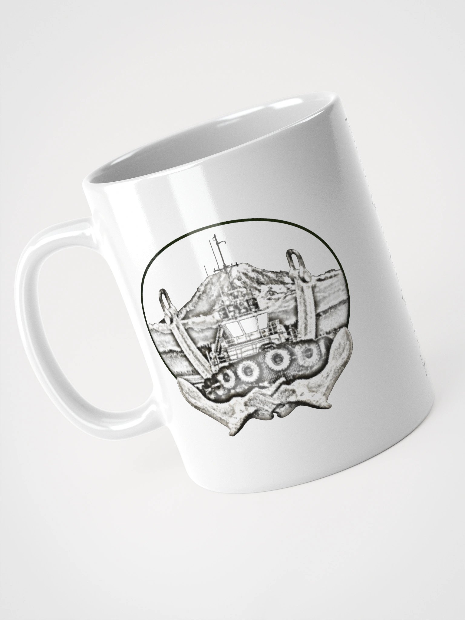 Twin anchor Mount Rainier Marshall Foss - Ancher Tug Mug 11oz, 15oz, & 20oz product image (3)