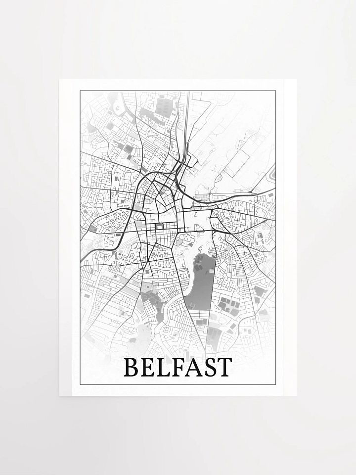 Belfast, Northern Ireland, city map print product image (1)