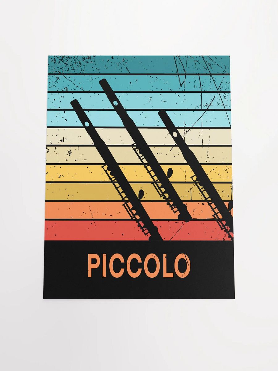 Small Retro Abstract Flute Poster - Piccolo product image (4)