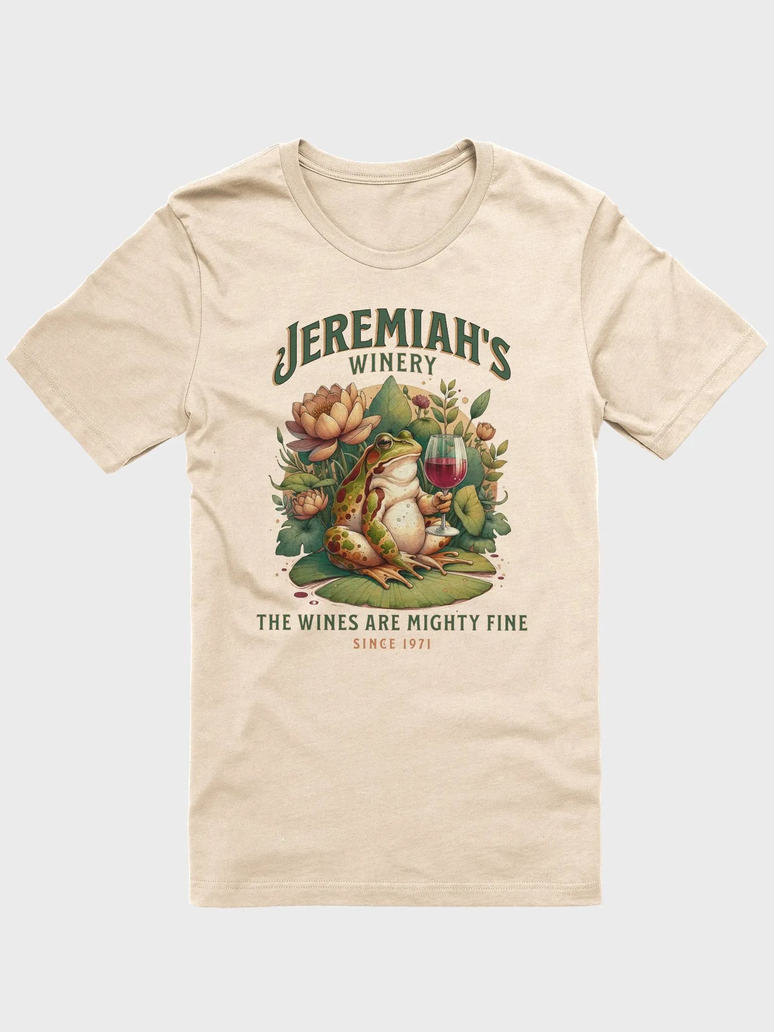 Funny Wine Lover Jeremiah's Winery Bullfrog T-shirt product image (6)