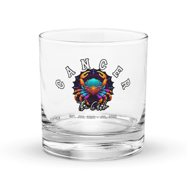 Cancer - Zodiac Rocks Glass product image (1)
