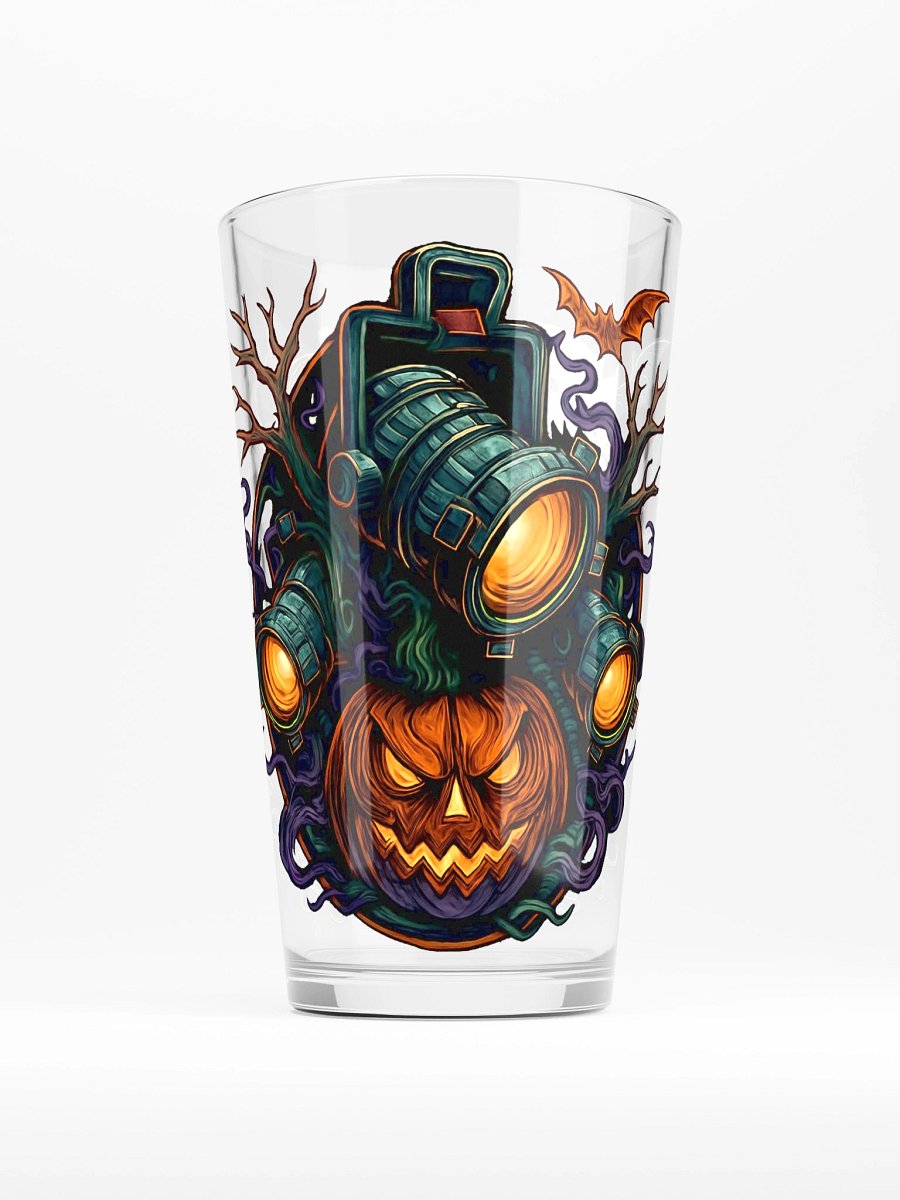 Theatrically Jerry: "The Mutation" and "Menacing Jack-O Lantern" Graphic Shaker Pint Glass product image (3)