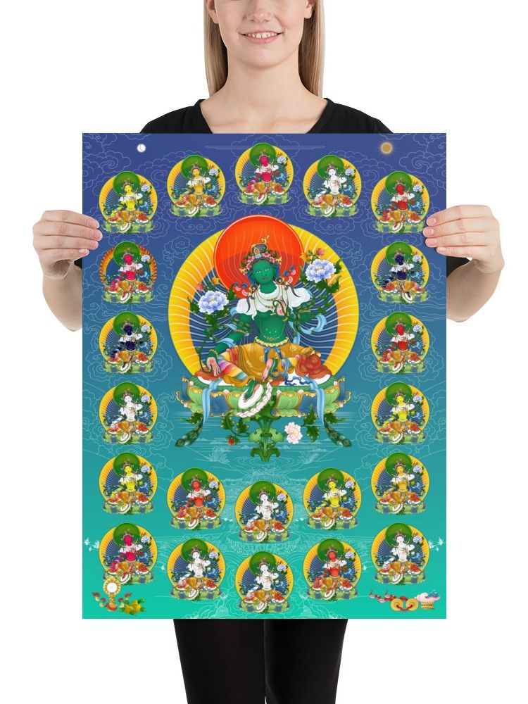 Twenty-one Taras thankga canvas print product image (3)
