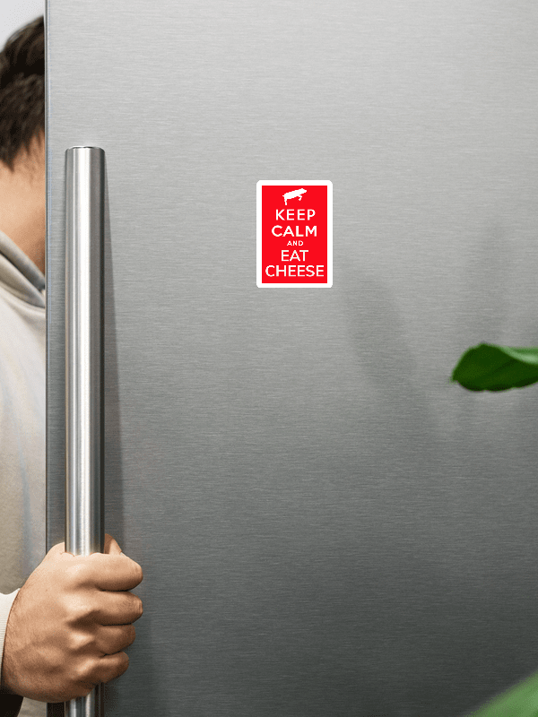 Keep Calm and Eat Cheese (Die-Cut Magnet) product image (9)