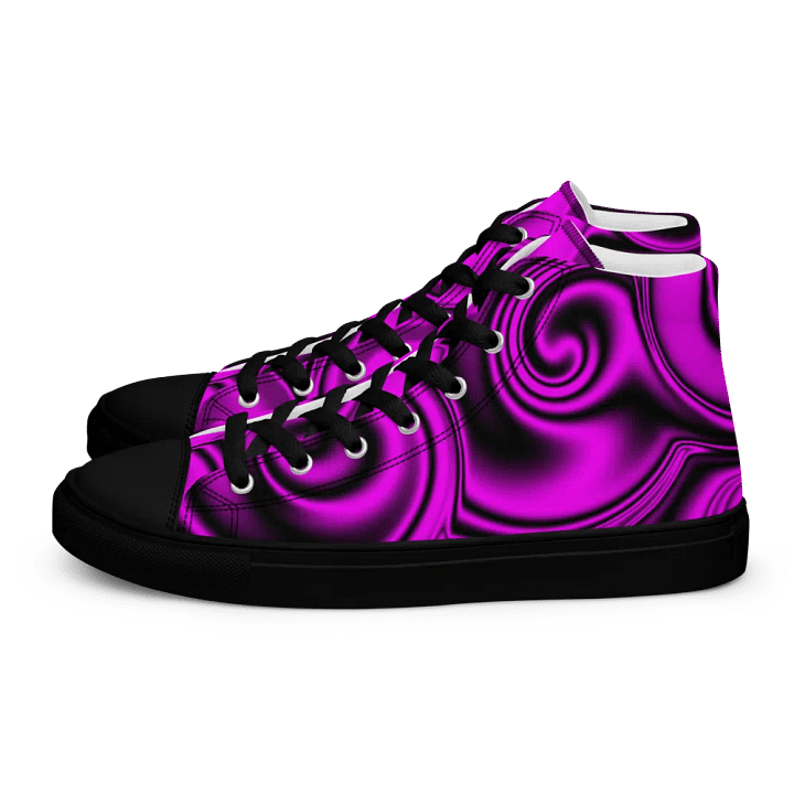 magenta swirledhigh top canvas shoes (womens) product image (1)