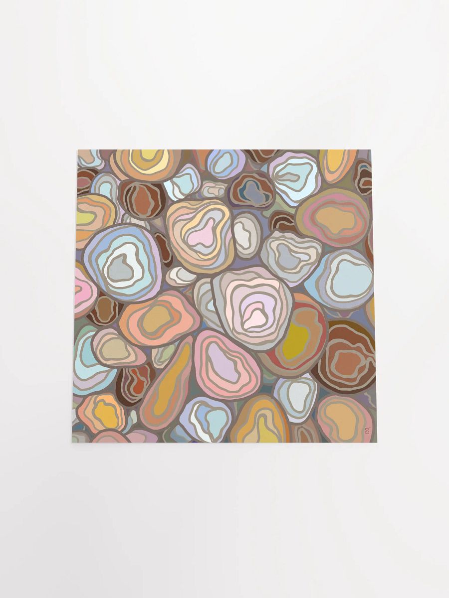 Organic Agate Abstract Matte Poster - Stones No. 2 product image (4)