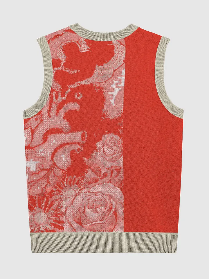 Floral Fantasy Knitted V-Neck Vest product image (7)