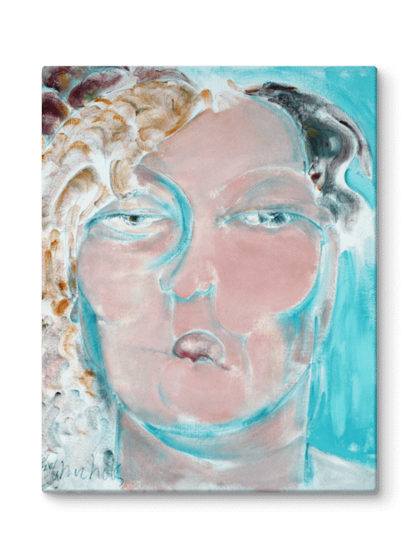 Head of a Woman II (1984) on canvas (11" x 14") product image (2)