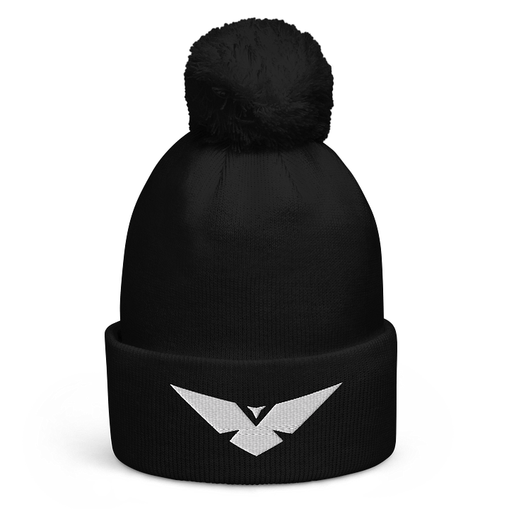 White Logo Pom Pom product image (1)