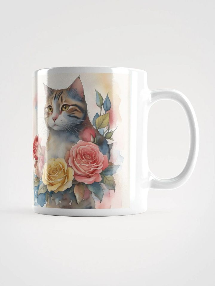 Floral Feline Watercolor Mug product image (1)