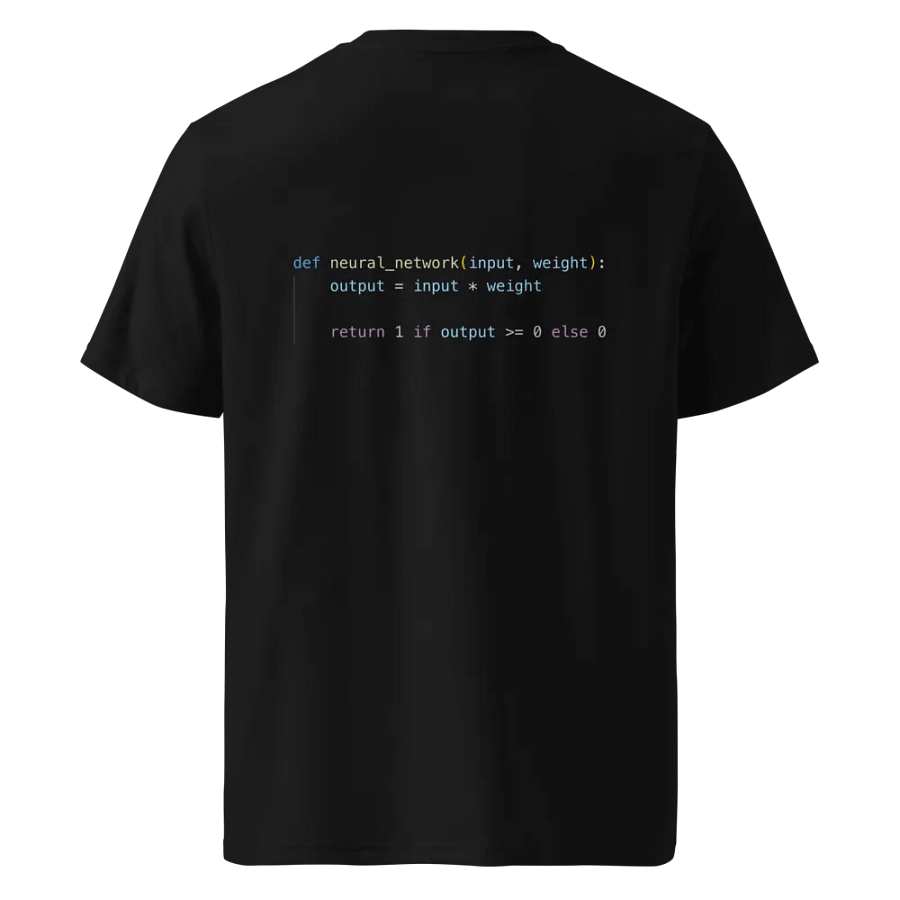 Simple neural network t-shirt - 100% cotton product image (2)
