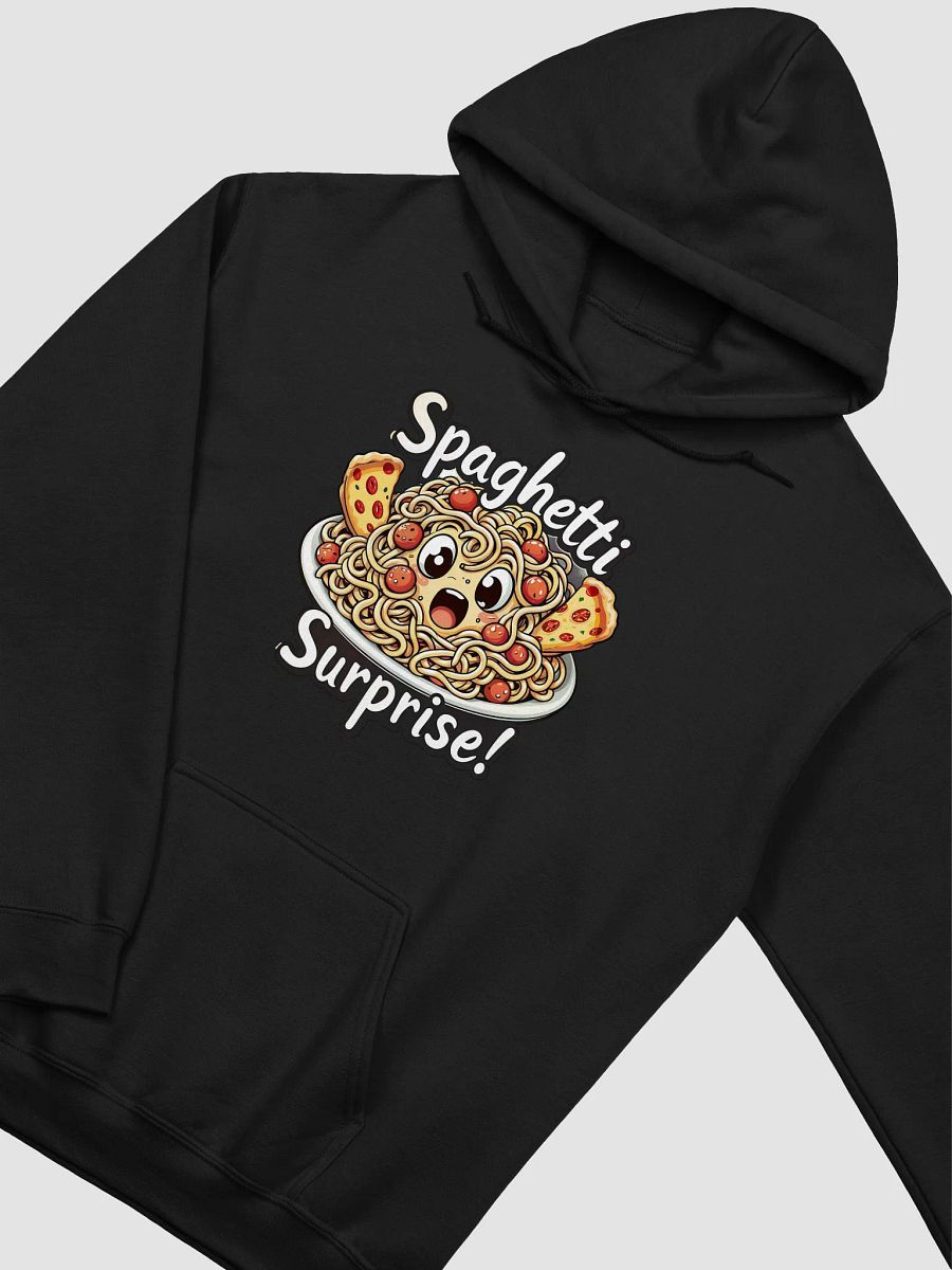 Funny Cartoon Pasta Hoodie - Surprised Spaghetti Sweatshirt - Gildan Unisex Streetwear product image (5)