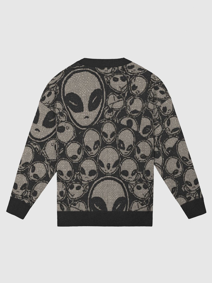 Galactic Voyager Alien Cardigan – Bold Extraterrestrial Knit Sweater for Men & Women | Sci-Fi Inspired Cozy Fashion product image (2)