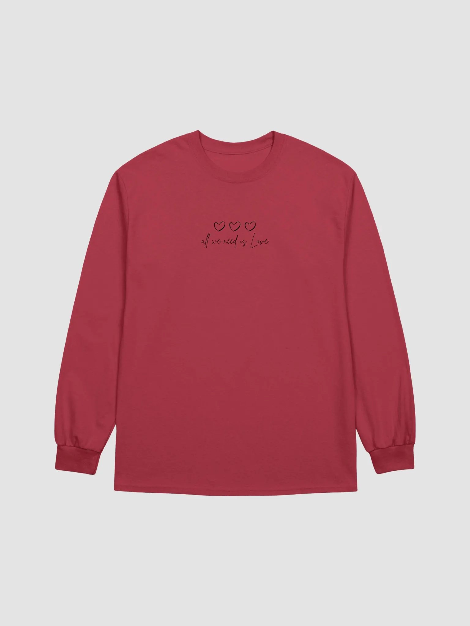 All we need is love | Unisex long sleeve product image (1)