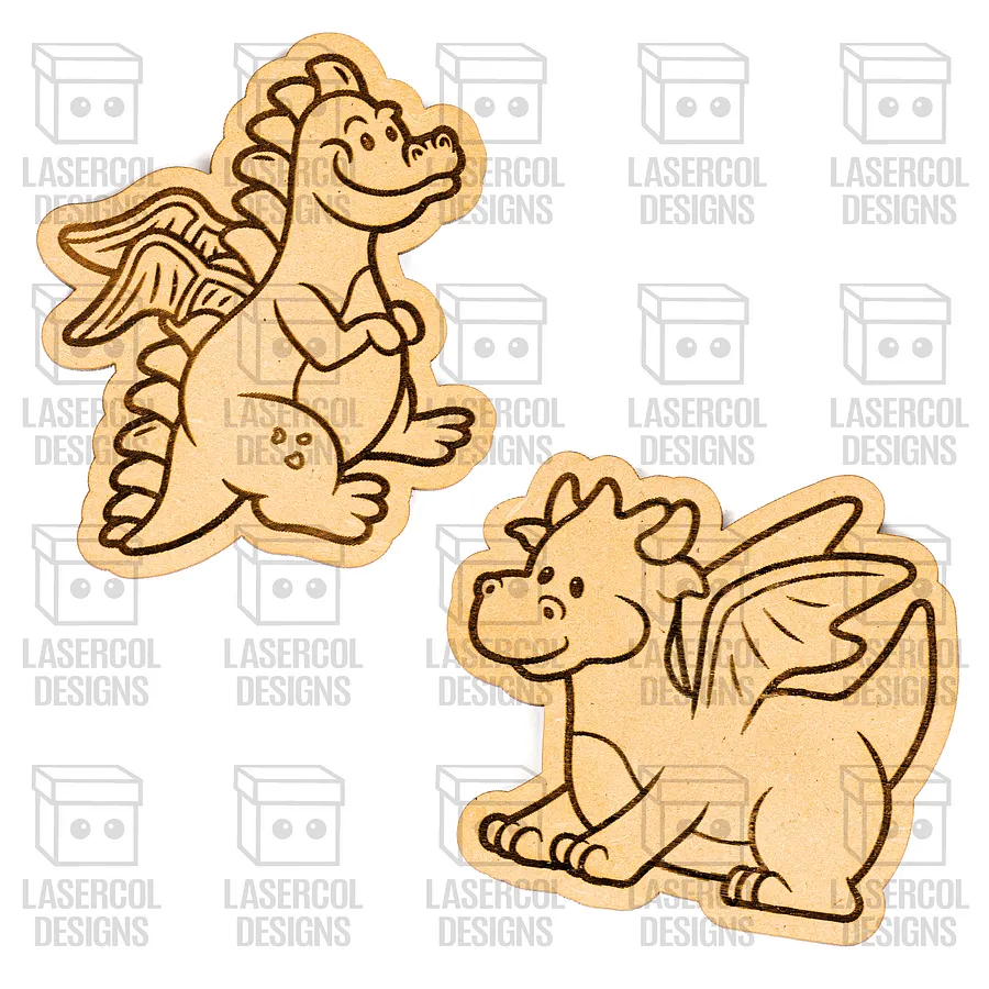 Dragons Paint Kit DIY Cut Outs - Laser Cut Files product image (6)