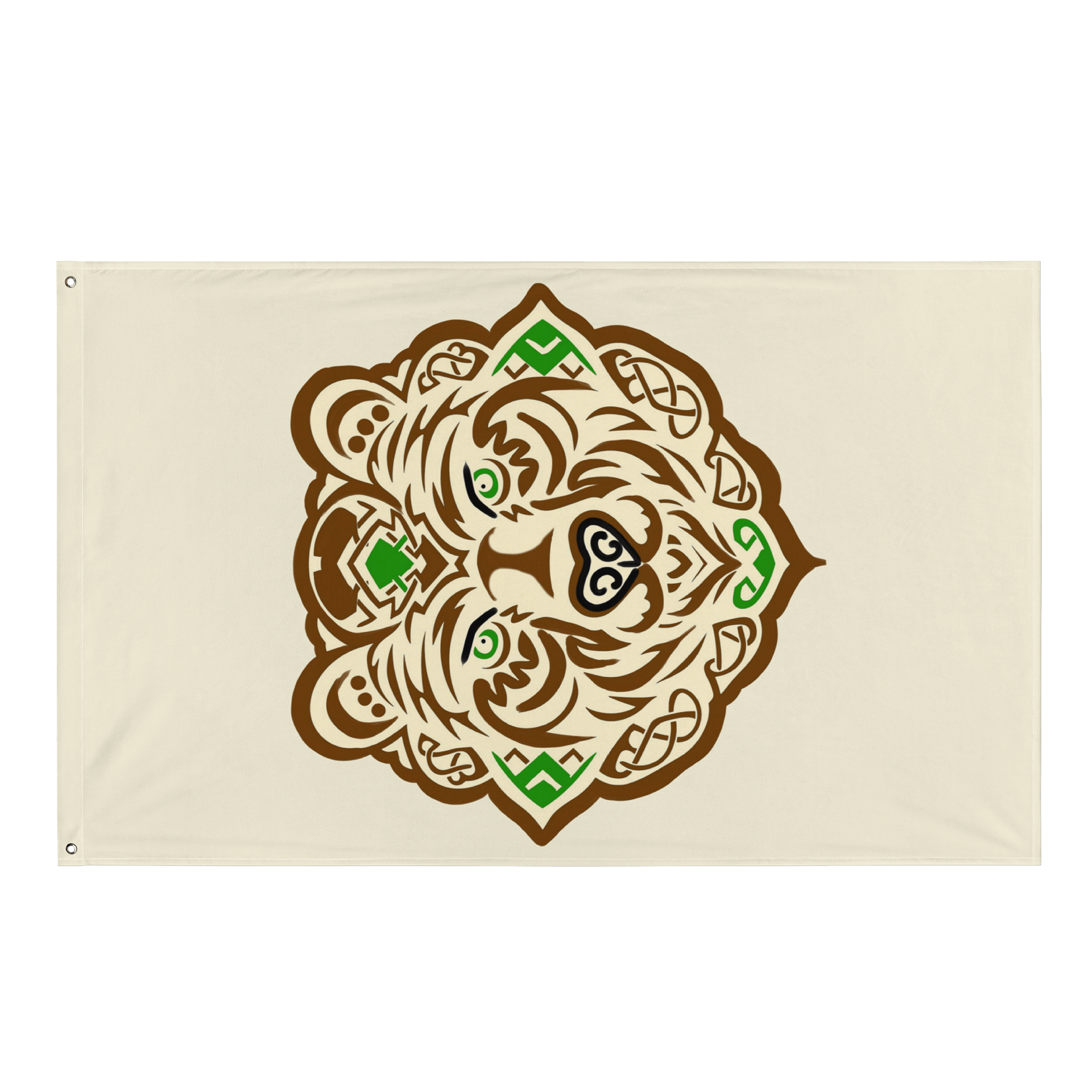 Vertical Bear Clan Tan Banner product image (1)