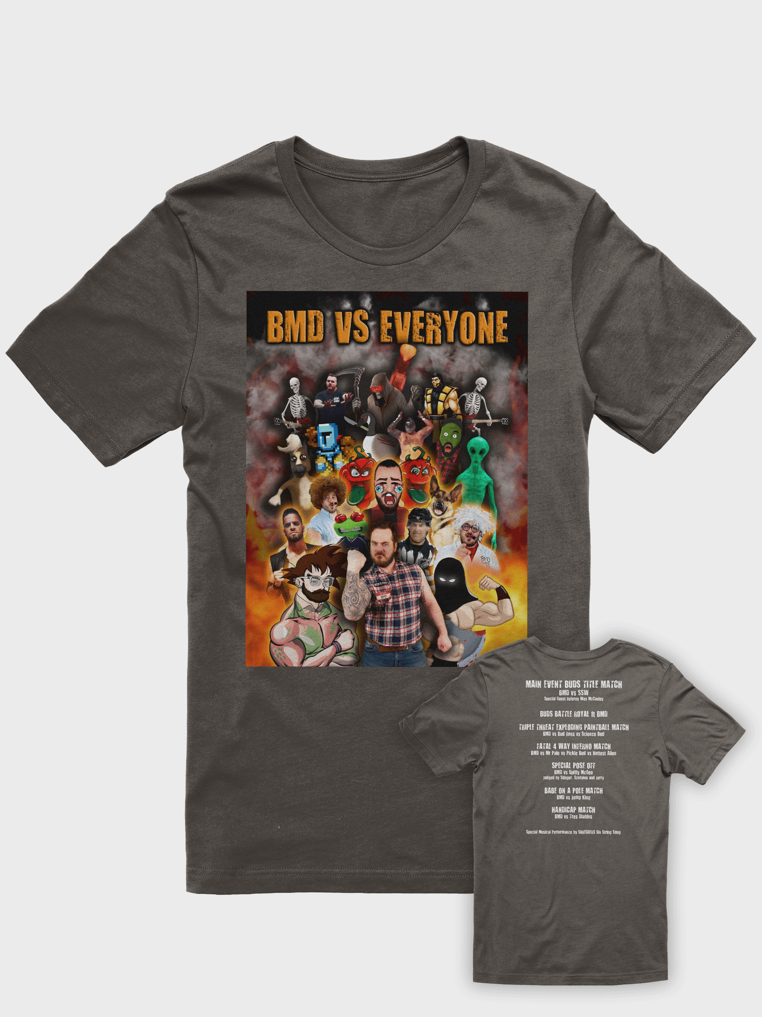 BMD vs EVERYONE Wrestling T-Shirt product image (1)