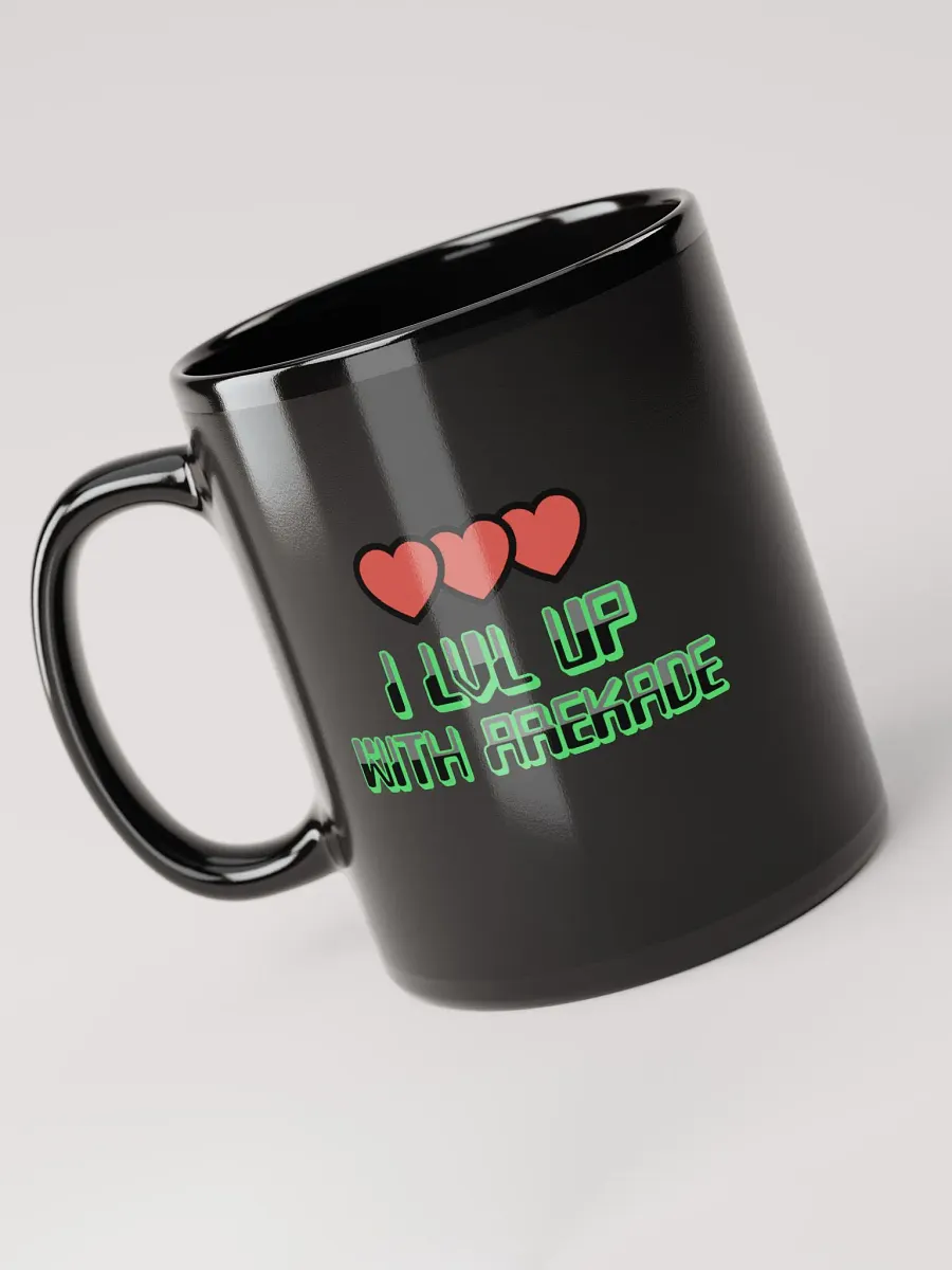 LVL UP Black Glossy Mug product image (4)