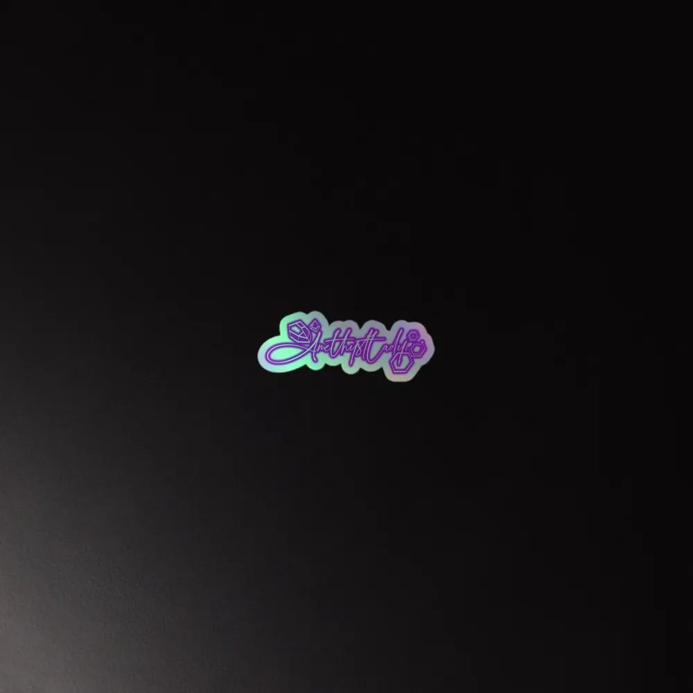 Holographic AmethystLady Idol Signature Sticker product image (4)