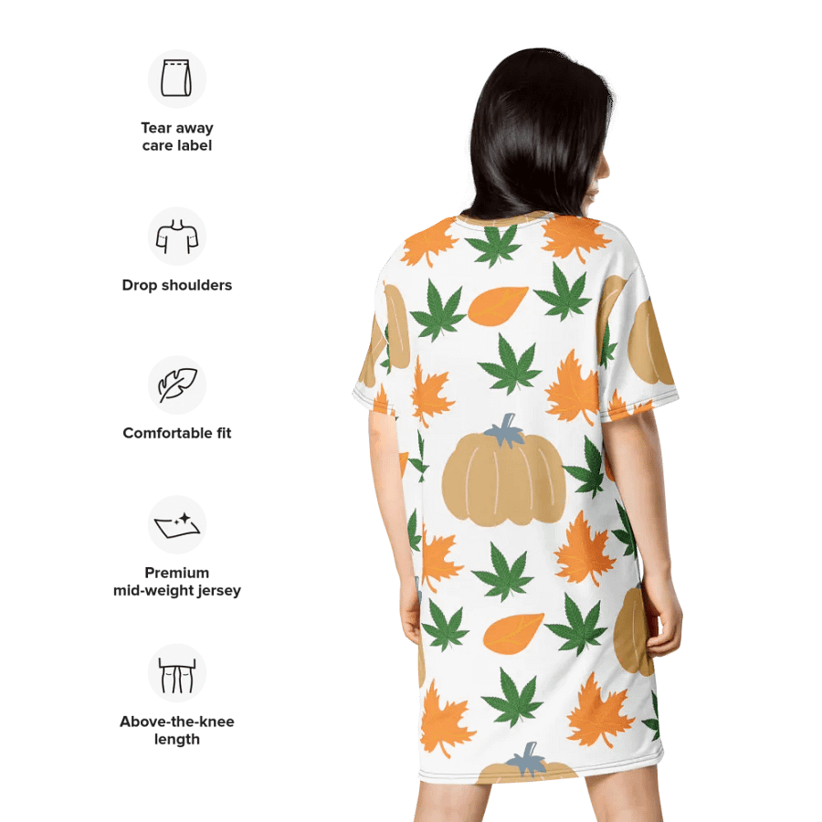 Autumn Harvest All-Over T-Shirt Dress product image (10)