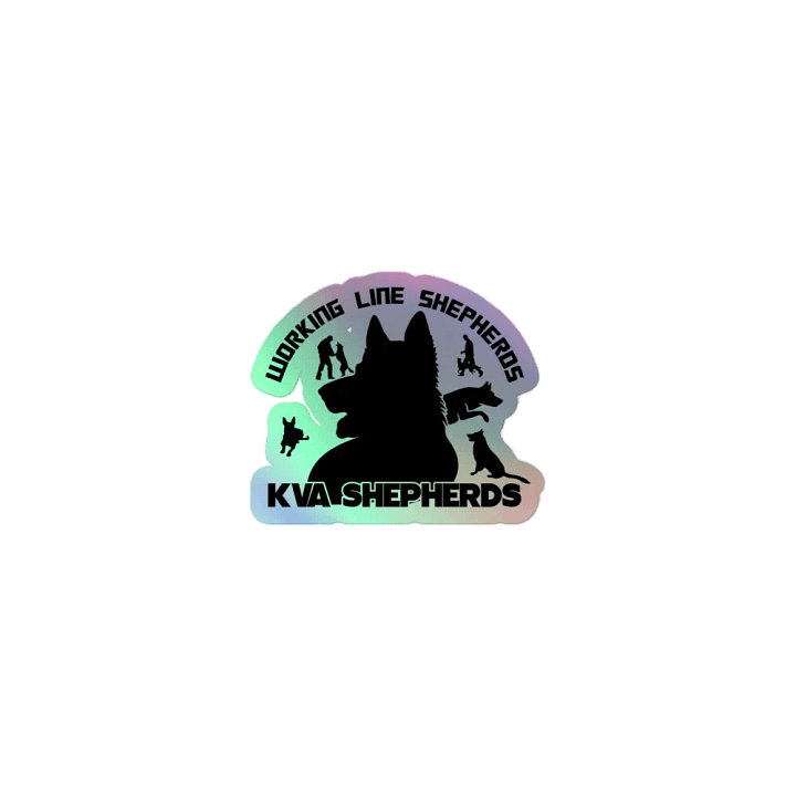 Working Line Shepherds Holographic Sticker Sheet product image (1)