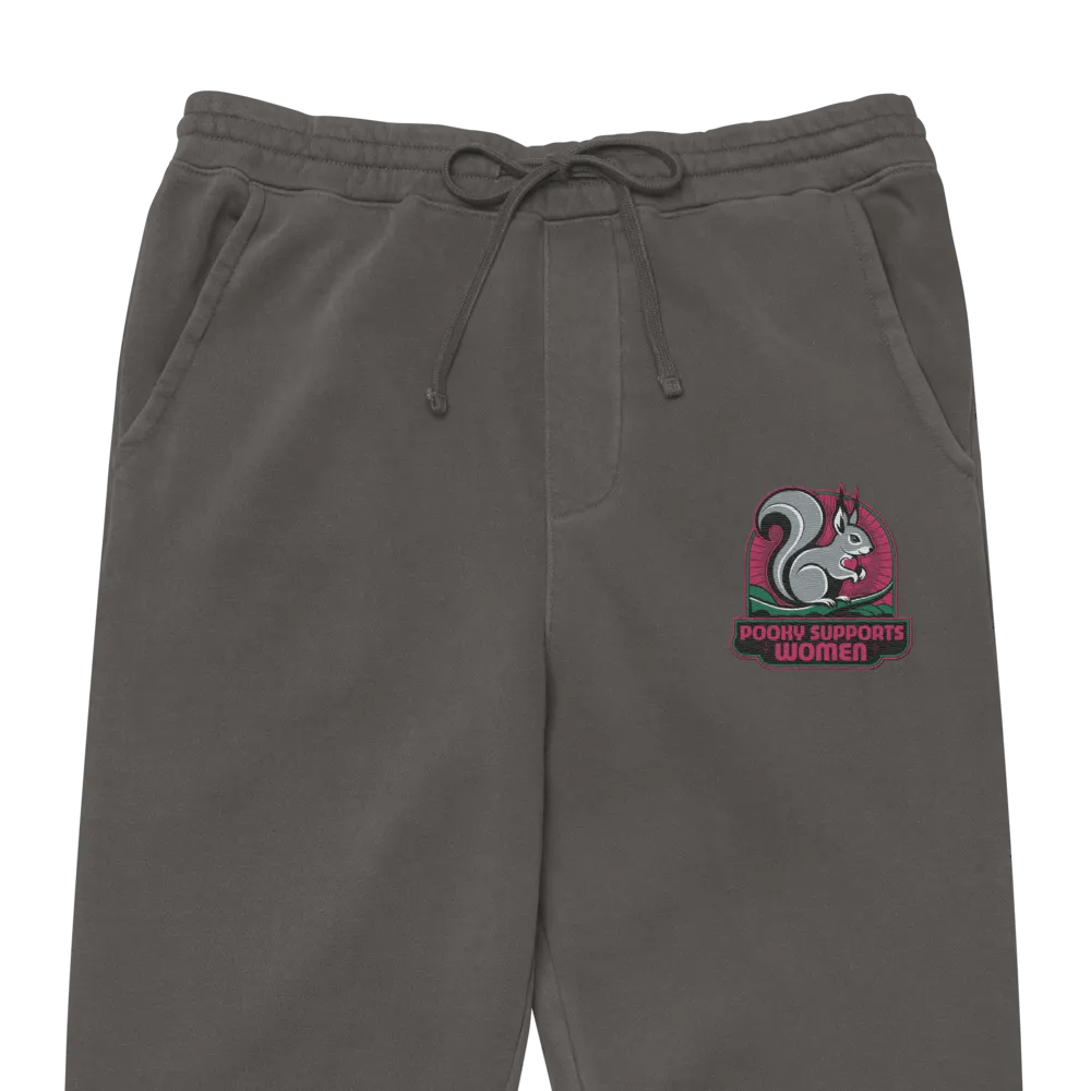 Pooky's Embroiderd Women Empowerment Ultra Premium Joggers product image (1)