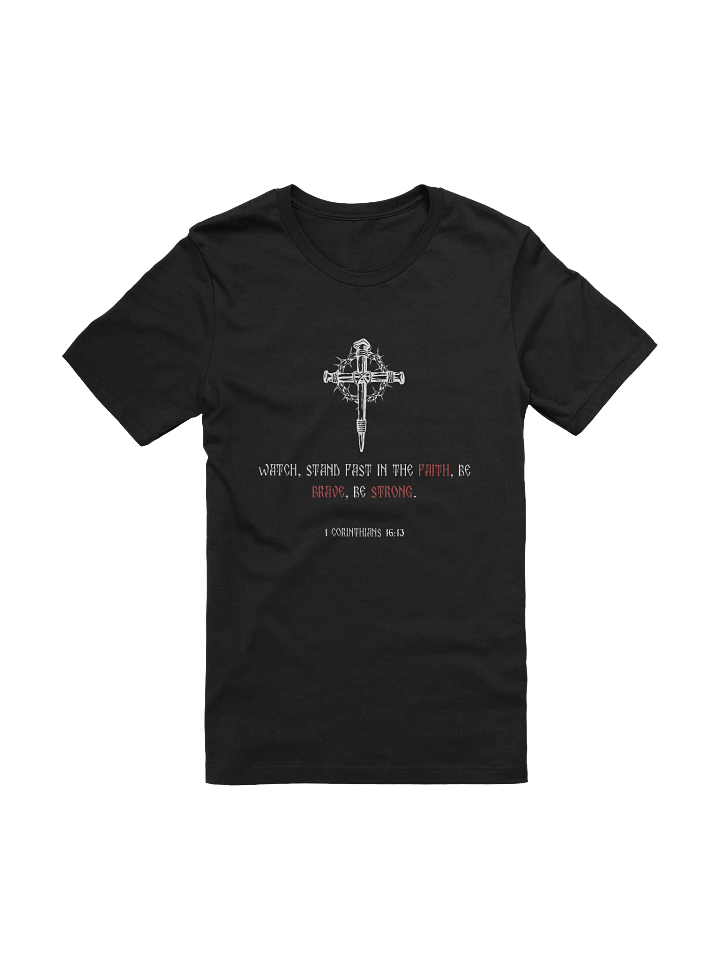 Nails Cross And Thorns Crown Unisex Soft Tee product image (6)