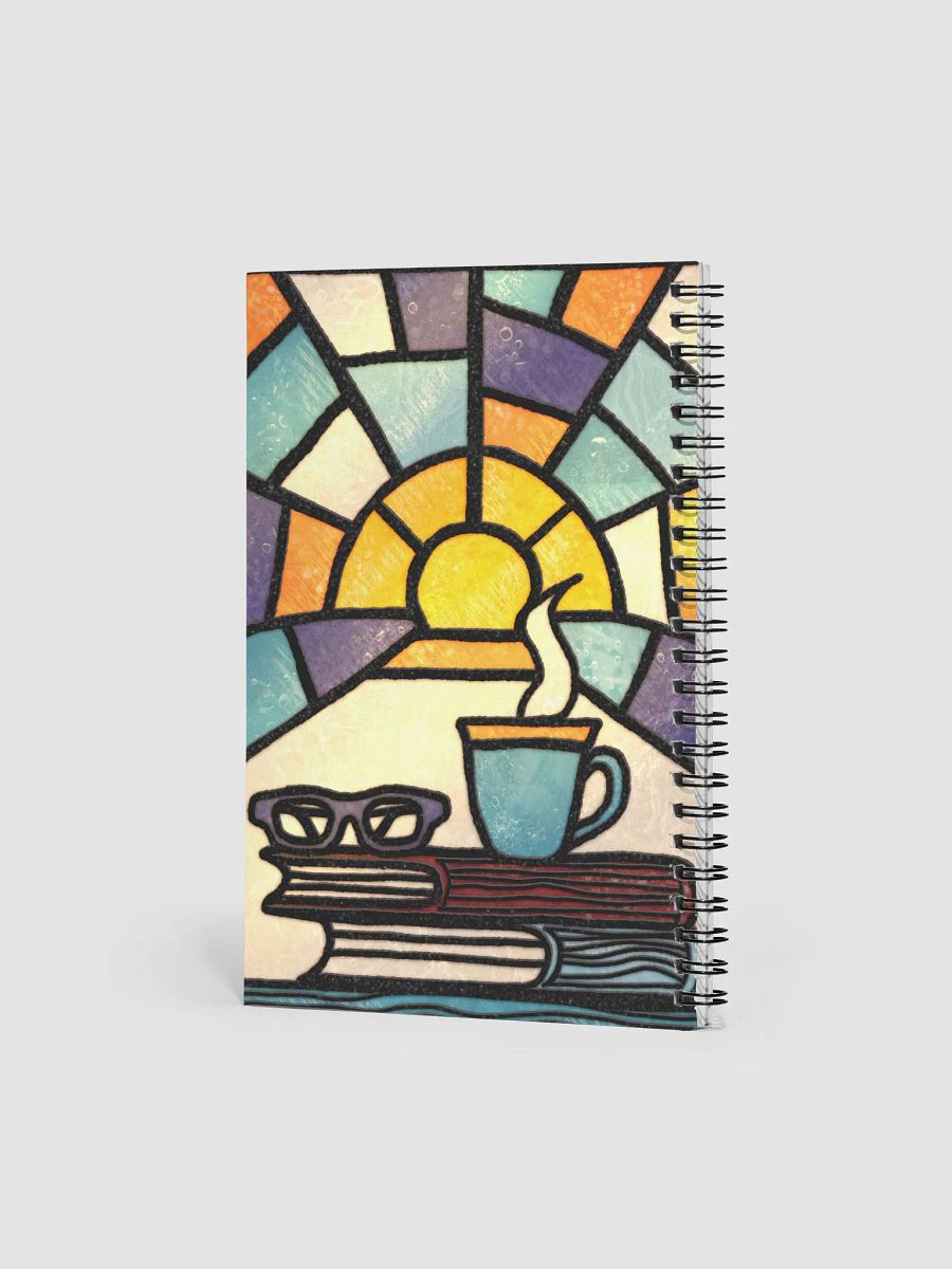 Hand-drawn Vitrage Style Notebook, Reading Journal For Coffee And Book Lovers product image (3)